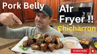 Air Fryer Crispy Pork Belly chicharron [upl. by Florentia992]