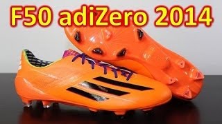 Adidas F50 adizero miCoach 3 2014 Synthetic Solar Zest Samba Pack  Unboxing  On Feet [upl. by Bilak]