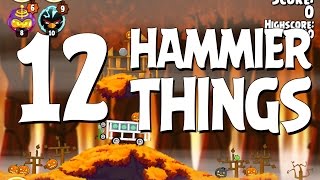 Angry Birds Seasons Hammier Things Level 112 Walkthrough 3 Star [upl. by Aksehcnarf]