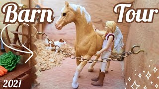 HUGE Schleich Horse Barn Tour  Schleich Barn Tour  May 2021  Schleich Horses [upl. by Hnilym]