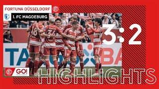 HIGHLIGHTS  Fortuna Düsseldorf vs 1 FC Magdeburg 32  Tzolis schießt sich an die Spitze [upl. by Einahc116]