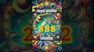 Angel number 222 meaning hindi angelnumbers shorts [upl. by Allsun]