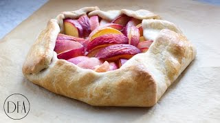 Peach Galette  Recipe Delicious Food Adventures [upl. by Ulphi]