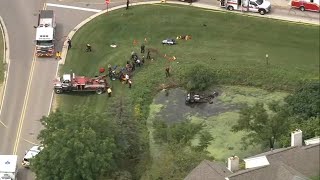 LIVE Chopper over emergency response at Wauconda pond [upl. by Neelhtac]