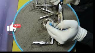 smelting sand casting mold art crafts ytshorts cake sandcasting [upl. by Rodney]