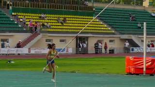 EYOT 2010  Angelica Bengtsson  447m  World Youth Record [upl. by Pliam]