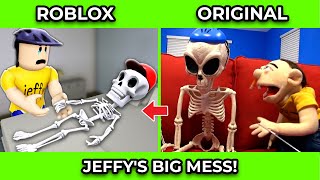 SML Movie vs SML ROBLOX Jeffys Big Mess  Side by Side [upl. by Teplitz]