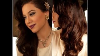 1940s Inspired Hair Tutorial  Old Hollywood Glamour  Vegasnay [upl. by Mayce]