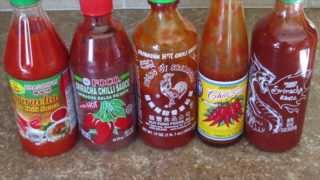 Sriracha  Comparison and Review of 5 Different Brands [upl. by Leora]