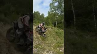 It is really steeper then it looks downhill adventure tenereoffroad yamaha offroading [upl. by Lucille714]