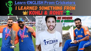 Improve English Vocabulary with Cricketers  Discover Rohit Sharma or Virat Kohlis Genius Word [upl. by Charlena]