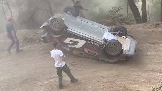 Elfyn Evans Crash in Greece Rally 2024motorsportgreecefia rallychampionship toyotagazooracing [upl. by Ericka]