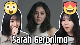 Korean React to Sarah Geronimo  Please come Korea please 🥰 [upl. by Anaihk854]