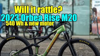 Checking out the 2023 Orbea Rise M20 with the new EP8 RS motor and 540Wh battery  ETube app [upl. by Fiorenza]