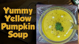 Yellow Pumpkin Soup  Poosanikkai Soup  Appetizer  Aishwaryam Cooking [upl. by Ydeh]