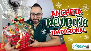 COMO HACER UNA ANCHETA DE NAVIDAD  IDEAS PARA REGALAR  ARREGLO PARA NAVIDAD  Amoroso Regalos [upl. by Becket265]