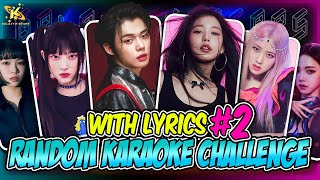 KPOP RANDOM KARAOKE CHALLENG WITH LYRICS 2 KPOPGAME [upl. by Chace]