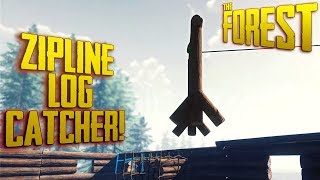 S2 EP5  Building A Log Catcher for Ziplines  10 Athleticism in 30 Minutes v069  The Forest [upl. by Lehcir]