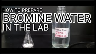 How to Prepare BROMINE WATER in the Lab  IGCSE Science Lab [upl. by Ahsieyt]