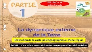 Phénomènes géologiques externes réalisation de la carte paléogéographique dune région شرح بالداريجة [upl. by Hsirt]