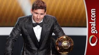 Messi beats Ronaldo to win FOURTH Ballon dOr [upl. by Ellevehc]