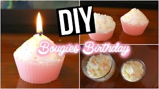 DIY ♡ Bougies Gâteau Anniversaire I Candle Birthday I DIY Français [upl. by Min268]