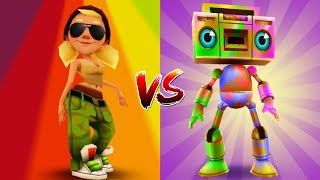 Tricky Traje Camo VS Pridebot  Jogo Subway Surfers Edição Hollywood [upl. by Alarise]