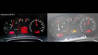 AUDI A3 19 TDI ASZ STOCK VS STAGE 1 0100KMH [upl. by Gersham]