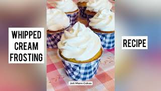 How to make whipped cream frosting  Easy whipped cream icing  With just two ingredients [upl. by Peednama]