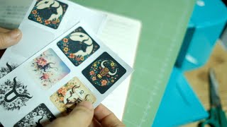 Kiss cut stickers with Loklik Cutting Machine [upl. by Eiba]