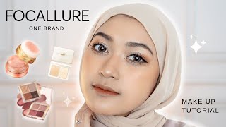 FOCALLURE ONE BRAND MAKEUP TUTORIAL MURAH SIH TAPI  SARITIW [upl. by Notyrb]