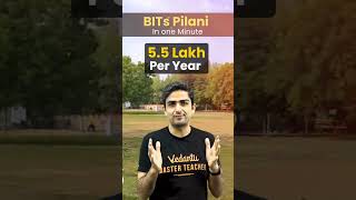 BITS Pilani in 1 Min  Inside BITS Pilani  Arvind Kalia Sir  JEEVedantu shorts bitspilani [upl. by Eural]