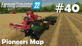 LS22 Pioneers Map 40 Weizen dreschen 2 alten Drescher zur Ernteoptimierung  Farming Simulator 22 [upl. by Vaden243]