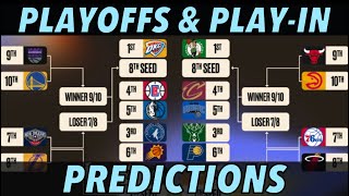 2024 NBA Playoff Predictions I NBA Playoffs Matchups and NBA PlayIn Tournament [upl. by Ahsila]