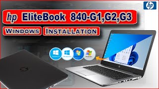 hp EliteBook 840 G1  How To Install Windows 1011 on HP EliteBook 840 G1 From USB Pendrive  2022 [upl. by Yendys70]