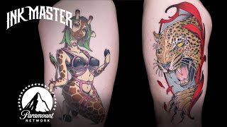 Season 14’s Best Tattoos 🏅 Part 1  Ink Master [upl. by Nodnarg]