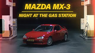 Night at the Gas Station  Red Mazda MX3 [upl. by Alimaj]