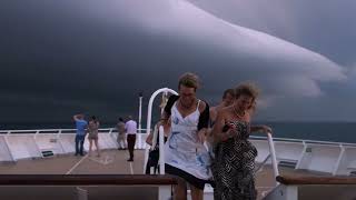 CRUISE SHIP HIT BY FRIGHTENING STORM IN CHANNEL [upl. by Lyred]