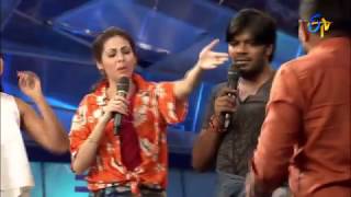 Funny Task  Dhee Jodi  25th January 2017 ETV Telugu [upl. by Naujyt]