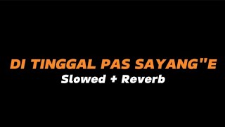 DI TINGGAL PAS SAYANG SAYANGE  Slowed  Reverb Full Lirik [upl. by Lewison]