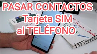 Cómo puedo pasar los contactos de la tarjeta SIM al teléfono Samsung Galaxy A04 A04s A04e [upl. by Andrei]