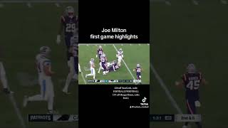 Joe Milton first game Patriots highlights shorts [upl. by Marc]