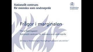 Frågor i marginalen [upl. by Most]