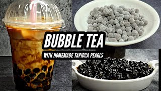 How to Make BUBBLE TEA and Tapioca Pearls Recipe at Home [upl. by Kus902]