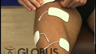 GLOBUS Italia  Electrostimulation of quadriceps 2 Channels 4 Electrodes [upl. by Annod]