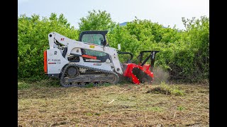 Skid Steer Forestry Mulcher [upl. by Sinnod]