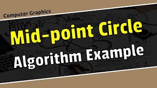 Midpoint circle algorithm example in Bangla\computer graphics Bangla tutorial [upl. by Ahsinaj]