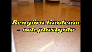 Rengöra linoleum  och plastgolv plus en high speed maskin i aktion [upl. by Reiners114]