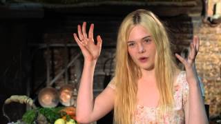 Maleficent Elle Fanning quotAuroraquot On Set Movie Interview  ScreenSlam [upl. by Diva]