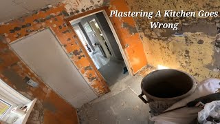 Plastering A Kitchen Goes Wrong [upl. by Nappie]